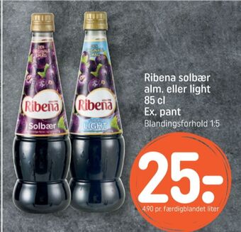 REMA 1000 Ribena konc. frugtsaft tilbud