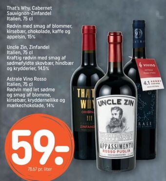 REMA 1000 Ukendt italiensk rødvin tilbud