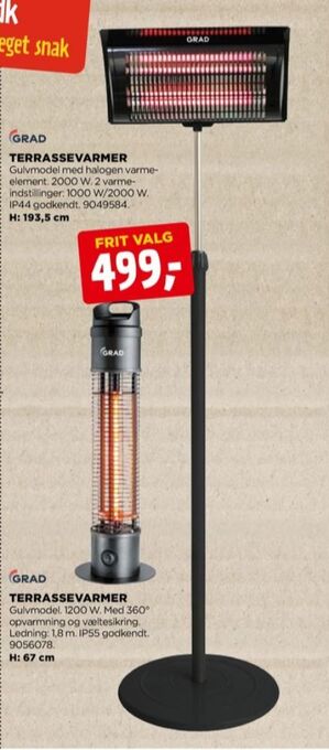 jem & fix Grad terrassevarmer tilbud