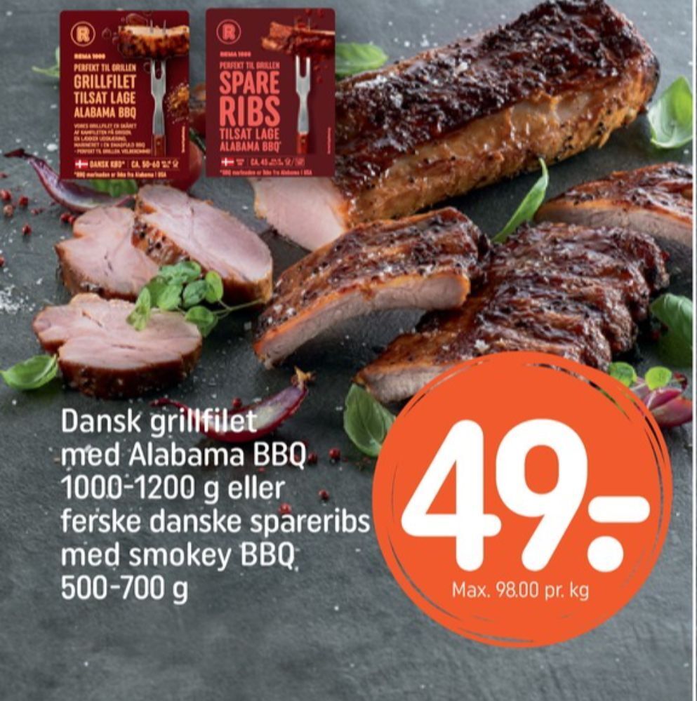 Rema 1000 grisefilet tilbud hos Rema 1000