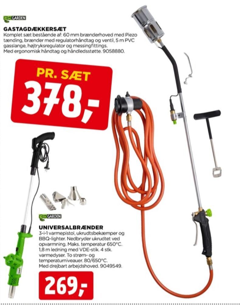 Garden gasbrænder tilbud hos jem & fix