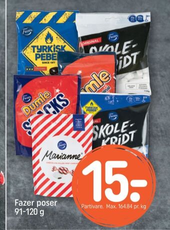 REMA 1000 Tyrkisk peber bolsjer tilbud