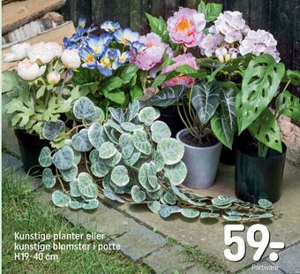 REMA 1000 Ukendt kunstige planter tilbud