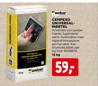 jem & fix Weber mørtel tilbud