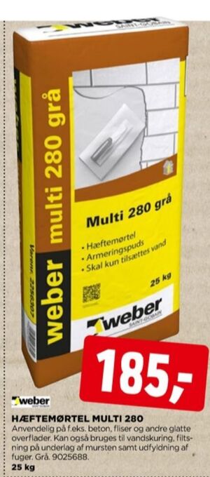 jem & fix Weber mørtel tilbud