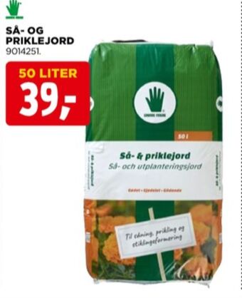 jem & fix Grønne fingre så- og priklejord tilbud