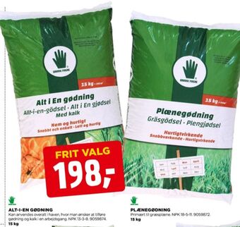 jem & fix Grønne fingre gødning tilbud