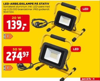 jem & fix Ukendt arbejdslampe tilbud