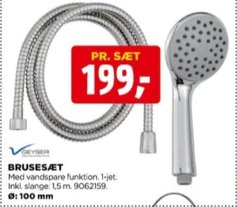 jem & fix Geyser brusestangsæt tilbud