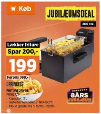 Power Princess frituregryde tilbud