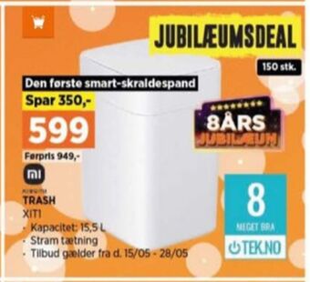 Power Xiaomi skraldespand tilbud