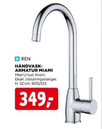 jem & fix Ren håndvaskarmatur tilbud