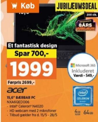 Acer bærbar pc