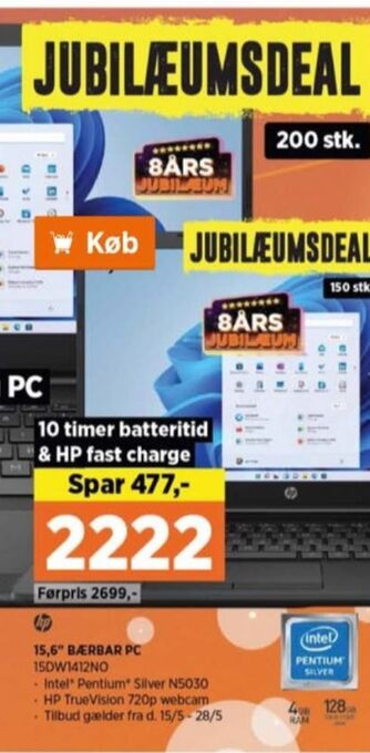 Power Hp bærbar pc tilbud