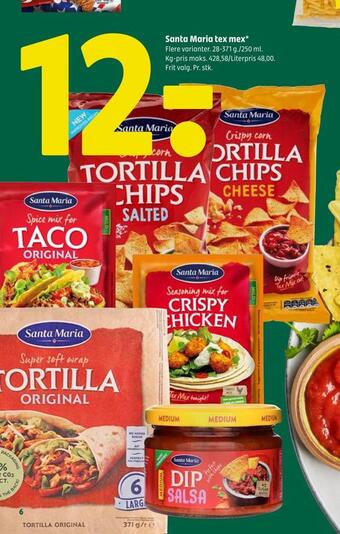 Coop 365 Santa maria tex mex tilbud