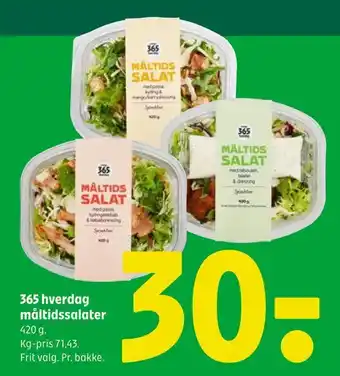 Coop 365 365 hverdag måltidssalater tilbud