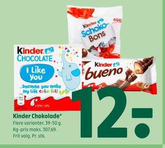 Coop 365 Kinder chokolade tilbud