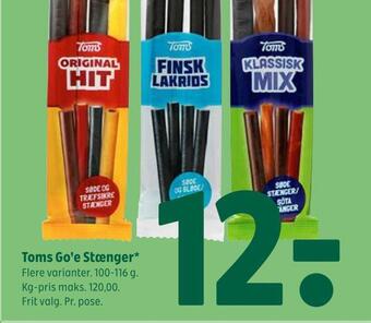 Coop 365 Toms go'e stænger tilbud