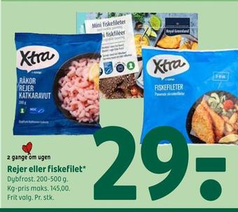 Coop 365 Rejer eller fiskefilet tilbud