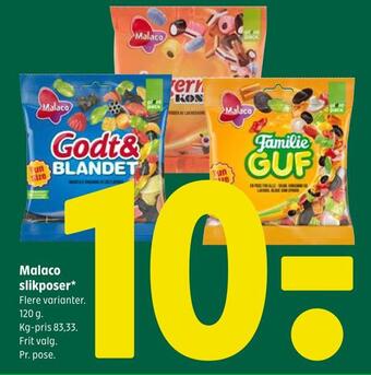 Coop 365 Malaco slikposer tilbud
