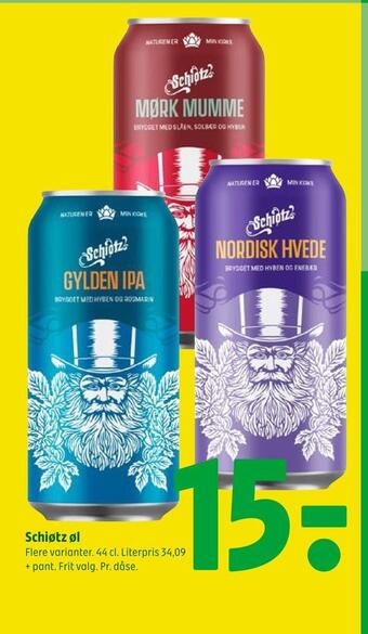 Coop 365 Schiøtz øl tilbud