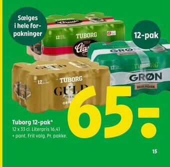 Coop 365 Tuborg 12-pak tilbud