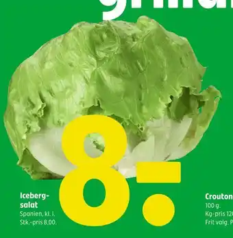 Coop 365 Iceberg salat tilbud