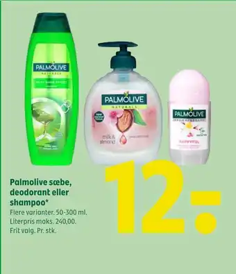 Coop 365 Palmolive sæbe, deodorant eller shampoo tilbud