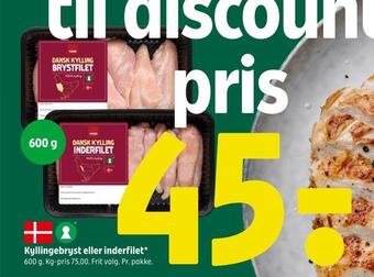 Coop 365 Kyllingebryst eller inderfilet tilbud