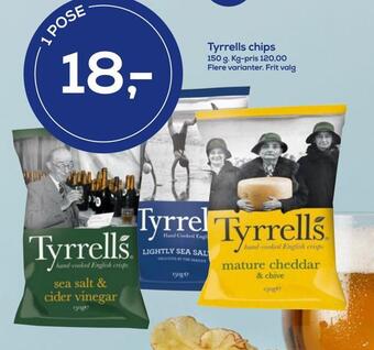 Irma Tyrrells chips tilbud