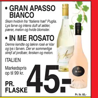 ABC Lavpris Gran apasso bianco • in me rosato tilbud