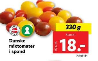 Danske mixtomater i spand