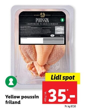 Lidl Yellow poussin friland tilbud