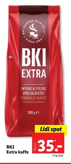 Lidl BKI Extra kaffe tilbud