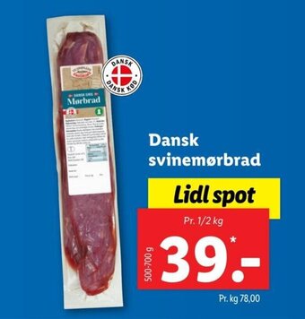 Lidl Dansk svinemørbrad tilbud