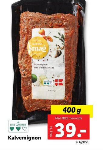 Lidl Kalvemignon tilbud