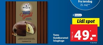 Lidl Toms Guldkaramel islagkage tilbud