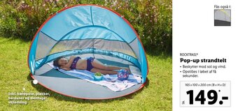 ROCKTRAILⓇ Pop-up strandtelt