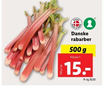 Lidl Danske rabarber tilbud