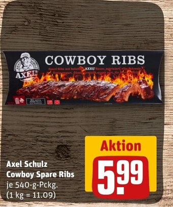 REWE DE Axel Schulz Cowboy Spare Ribs tilbud