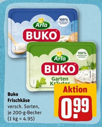 REWE DE Buko Frischkäse tilbud