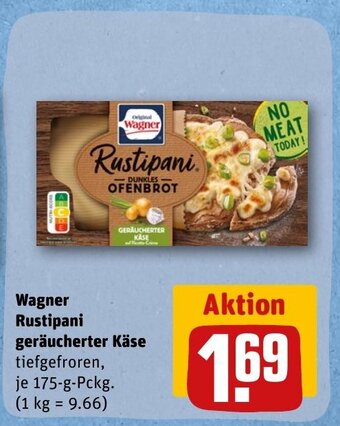 REWE Wagner Rustipani geräucherter Käse tilbud