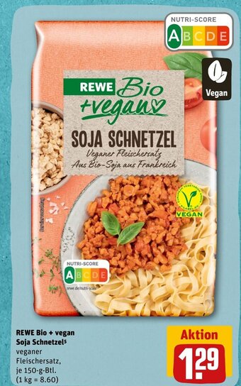 REWE REWE Bio + vegan Soja Schnetzel tilbud