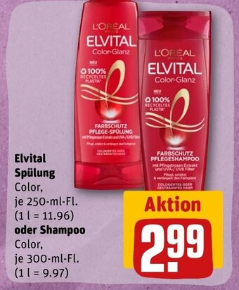 Elvital Spülung oder Shampoo
