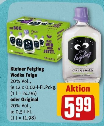 REWE DE Kleiner Feigling Wodka Feige tilbud