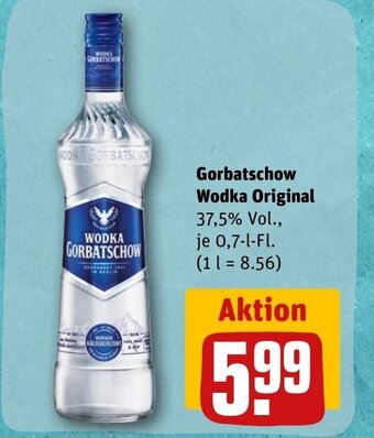 REWE DE Gorbatschow Wodka Original tilbud