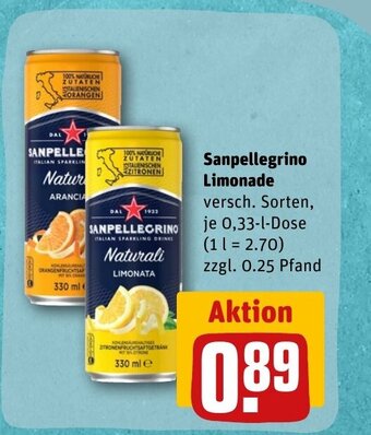 REWE DE Sanpellegrino Limonade tilbud