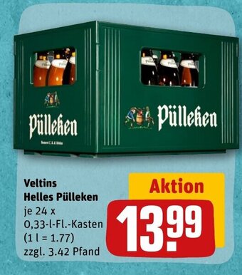 REWE DE Veltins Helles Pülleken tilbud