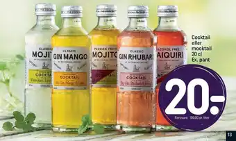 REMA 1000 Cocktail eller mocktail 20 cl Ex. pant tilbud