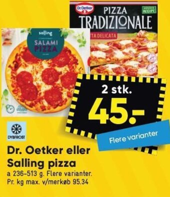 Dr. Oetker eller Salling pizza